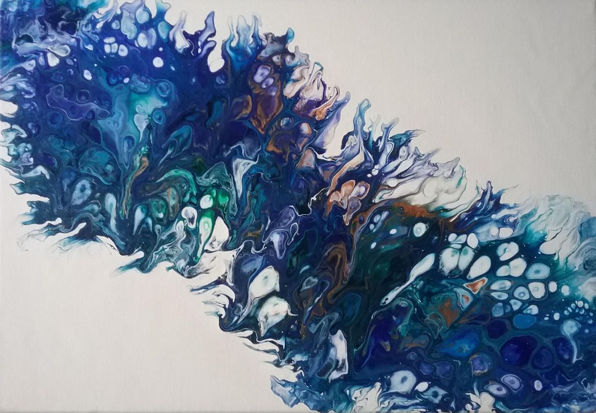 Peinture abstraite - Aquatique