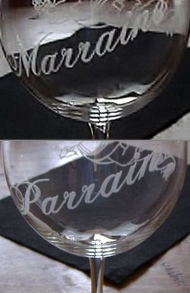 Verre à vin format 1 Parrain ou Marraine