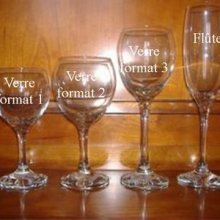 Verre à vin format 1 Mariage