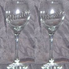 Verre à vin format 3 "Parrain" ou "Marraine"