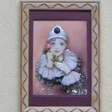 Pierrot mauve 3D